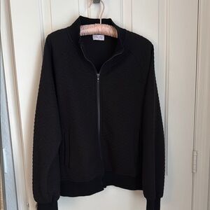 Pink Lily Black Quilted Women's Jacket